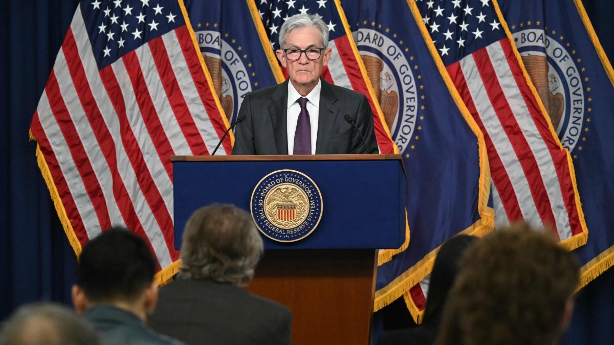 U.S. Federal Reserve Chair Jerome Powell speaks during a news conference at the end of the two-day Federal Open Market Committee (FOMC) meeting at the Federal Reserve, Washington, U.S., Jan. 29, 2025. (AFP Photo)