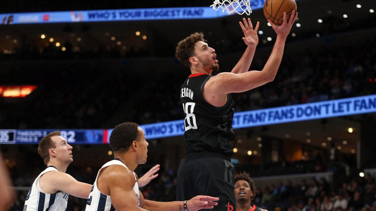 Houston Rockets center Alperen Şengün (28) drives to the basket during the third quarter against the Memphis Grizzlies, Memphis, Tennessee, U.S., Jan 9, 2025. (Reuters Photo)