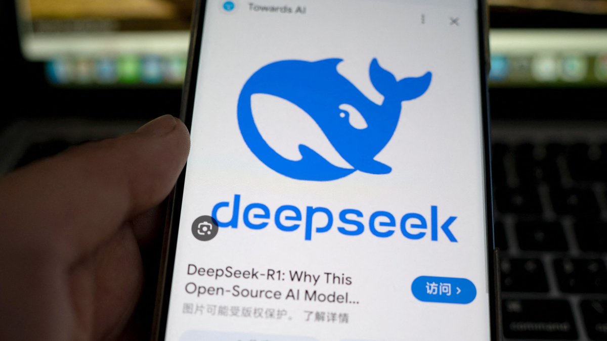 This photo illustration shows the DeepSeek app on a mobile phone in Shanghai, China, Jan. 28, 2025. (AFP Photo)