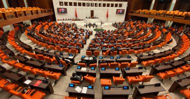A view of the Turkish Parliament where the bill will be tabled, Ankara, Türkiye, Jan. 29, 2025. (DHA Photo)