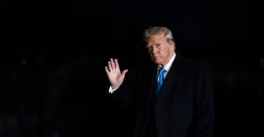 U.S. President Donald Trump walks on the South Lawn of the White House, Washington, U.S., Feb. 2, 2025. (EPA Photo)