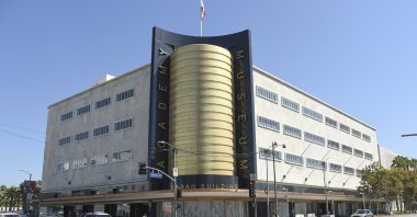 The exterior of the Academy Museum of Motion Pictures, Sept. 21, 2021, Los Angeles, U.S., (AP Photo)