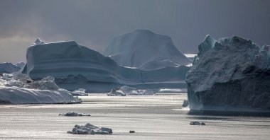 Icebergs float in Disko Bay close to Ilulissat, Greenland, Sept. 14, 2021. (Reuters Photo)