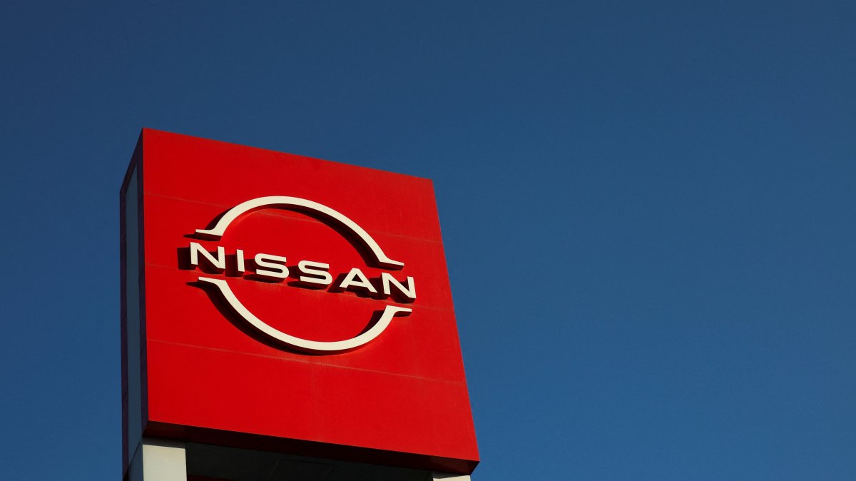 The logo of Nissan is pictured in Cuautitlan Izcalli, Mexico, Jan. 30, 2025. (Reuters Photo)