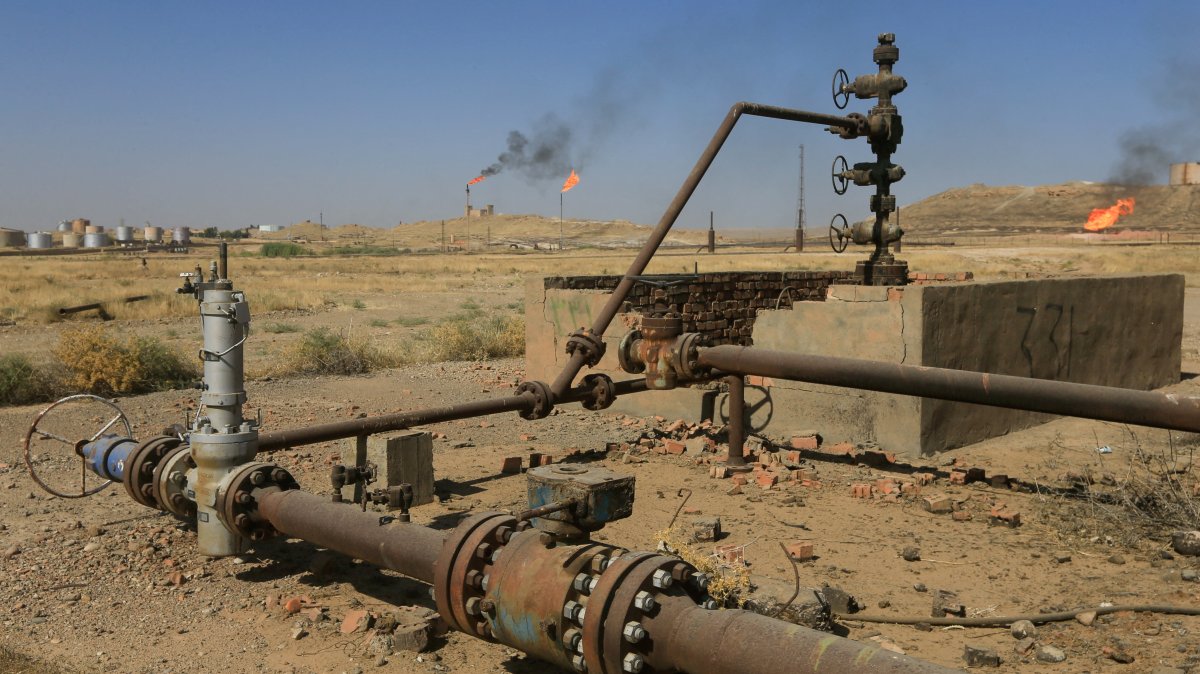 An oil field is seen in Kirkuk, Iraq, Oct. 18, 2017. (Reuters Photo)