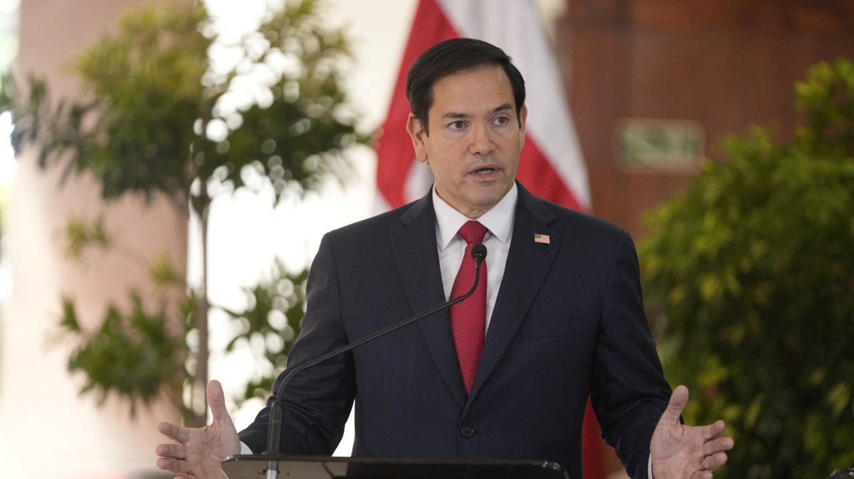 U.S. Secretary of State Marco Rubio speaks during a joint news conference with Costa Rican President Rodrigo at the presidential palace, San Jose, Costa Rica, Feb. 4, 2025. (Reuters Photo)