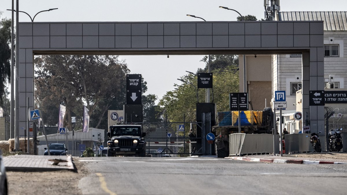 Entrance of Israel's notorious Sde Teiman prison, Jan. 10, 2025. (AA Photo)