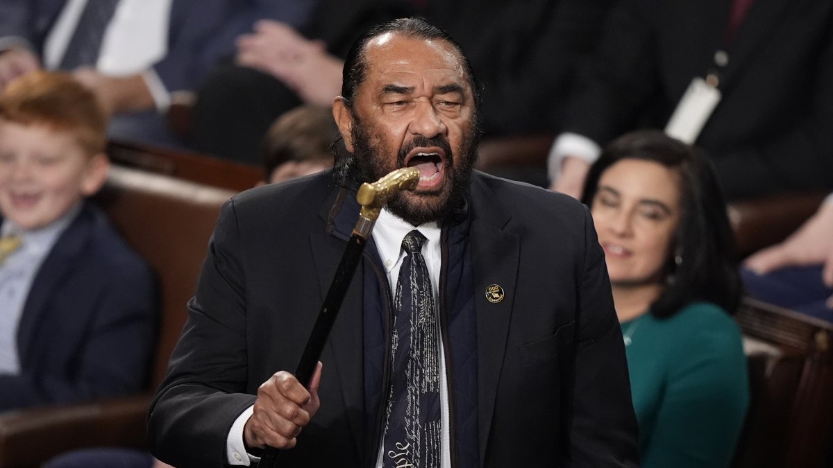 Rep. Al Green, D-Texas, speaks as the House of Representatives meets to elect a speaker and convene the new 119th Congress at the Capitol in Washington, Friday, Jan. 3, 2025. (AP Photo)