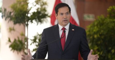 U.S. Secretary of State Marco Rubio speaks during a joint news conference with Costa Rican President Rodrigo at the presidential palace, San Jose, Costa Rica, Feb. 4, 2025. (Reuters Photo)