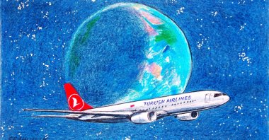 &quot;With 131 countries and 352 destinations, Turkish Airlines flies to more countries than any airline company in the world.&quot; (Illustration by Erhan Yalvaç)
