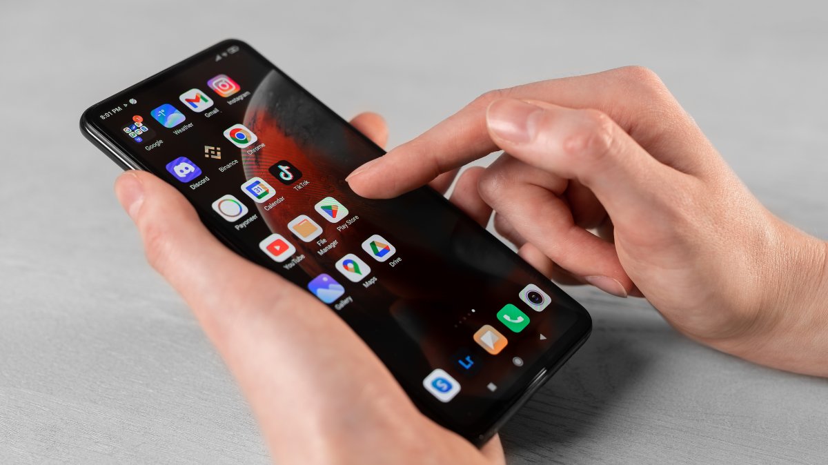A Play Store logo icon for downloading and buying apps is seen on a smartphone in Lodz, Poland, Feb. 7, 2023. (Shutterstock Photo)