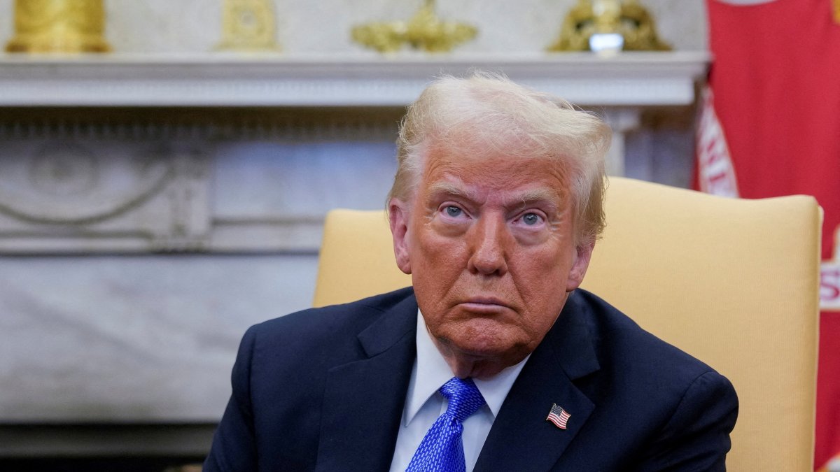 U.S. President Donald Trump meets with Japan&#039;s Prime Minister Shigeru Ishiba (not pictured) at the White House in Washington, U.S., Feb. 7, 2025. (Reuters Photo)