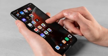 A Play Store logo icon for downloading and buying apps is seen on a smartphone in Lodz, Poland, Feb. 7, 2023. (Shutterstock Photo)