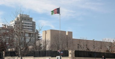 A general view of the Embassy of Afghanistan in Ankara, Türkiye, Feb.7, 2025. (AFP Photo)
