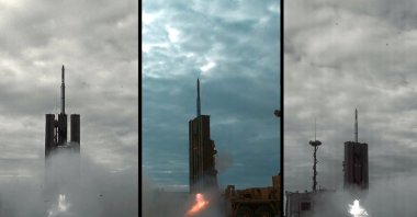 Haluk Görgün, president of the Defence Industry Agency of Türkiye, announced on his social media account that HISAR-O hit the target with pinpoint accuracy in the firing test activity, undisclosed location, Jan. 18, 2025. (DHA Photo)