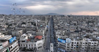 A partial view of the city of Hama, Syria, Jan. 25, 2025. (AFP Photo)