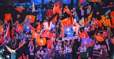 People attend the Justice and Development Party (AK Party) congress in Istanbul, Türkiye, Feb. 7, 2025. (AA Photo)