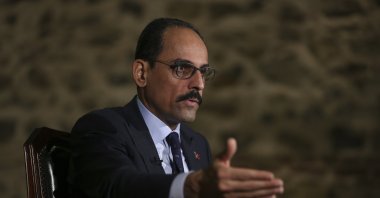 Ibrahim Kalın speaks in an interview in Istanbul, Türkiye, Oct. 19, 2019. (AP Photo)