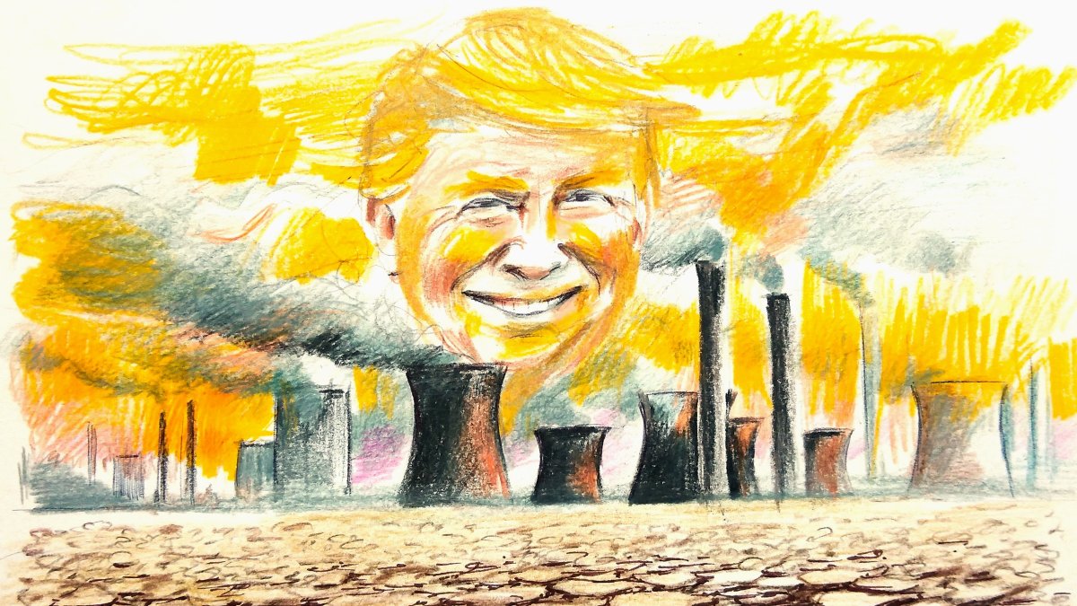 &quot;As in many other areas, Trump&#039;s confrontational approach to environmental policies is expected to exacerbate existing vulnerabilities within the global system, further destabilizing its already fragile nature.&quot; (Illustration by Erhan Yalvaç)