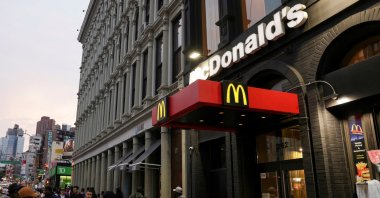 An exterior view of McDonald&#039;s in SoHo in New York City, U.S., Oct. 4, 2024. (Reuters Photo)