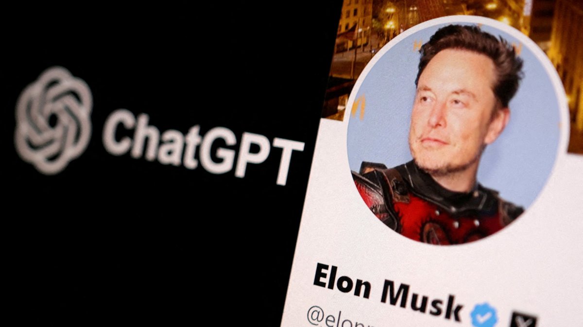 Elon Musk&#039;s X profile picture and ChatGPT logo are seen in this illustration taken, June 11, 2024. (Reuters Photo)