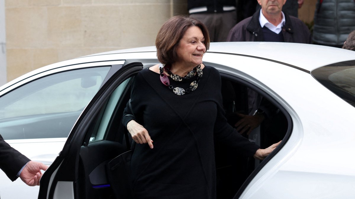 Under-Secretary-General for Political and Peace Building Affairs Rosemary DiCarlo arrives for a meeting with Greek Cypriot administration head Nikos Christodoulides, Lefkoşa (Nicosia), Greek Cyprus, Feb. 10, 2025.  (Reuters Photo)
