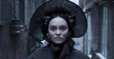 This image released by Focus Features shows Lily-Rose Depp in a scene from "Nosferatu." (AP Photo)