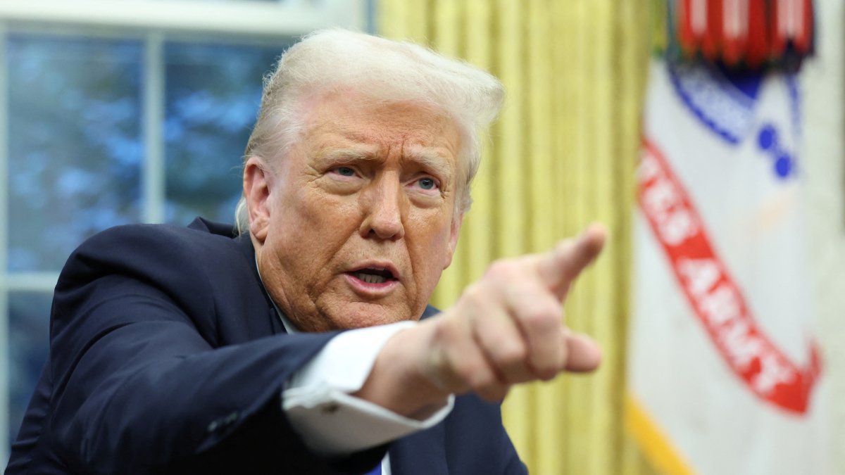 U.S. President Donald Trump speaks in the Oval Office of the White House in Washington, D.C., U.S., Feb. 11, 2025. (Reuters Photo)