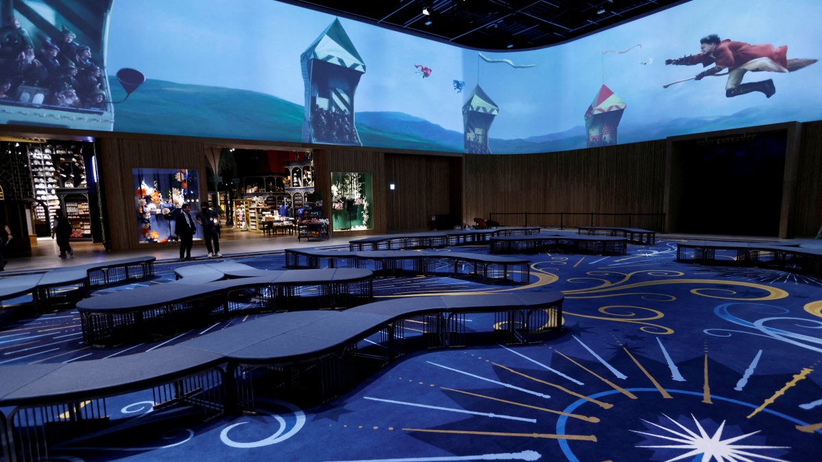 The entrance lobby of the &quot;Warner Bros. Studio Tour Tokyo - The Making of Harry Potter&quot; during a press preview before it officially opens to the public, Tokyo, Japan, June 14, 2023. (Reuters Photo)