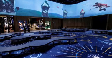 The entrance lobby of the "Warner Bros. Studio Tour Tokyo - The Making of Harry Potter" during a press preview before it officially opens to the public, Tokyo, Japan, June 14, 2023. (Reuters Photo)