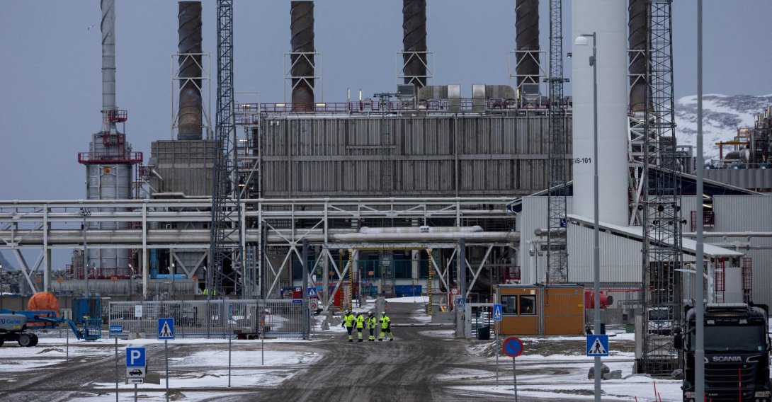 A general view of Western Europe&#039;s largest liquefied natural gas plant, Hammerfest LNG, Hammerfest, Norway, March 14, 2024. (Reuters Photo)