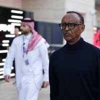 Rwanda President Paul Kagame is seen ahead of the Qatar Grand Prix at the Lusail International Circuit, Lusail, Qatar, Dec. 1, 2024. (Reuters Photo)