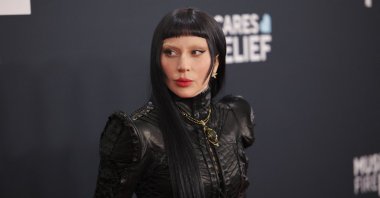 Lady Gaga poses at the red carpet during the 67th Annual Grammy Awards in Los Angeles, California, U.S., Feb. 2, 2025. (Reuters Photo)