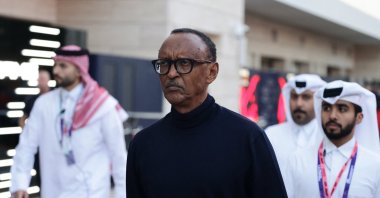 Rwanda President Paul Kagame is seen ahead of the Qatar Grand Prix at the Lusail International Circuit, Lusail, Qatar, Dec. 1, 2024. (Reuters Photo)