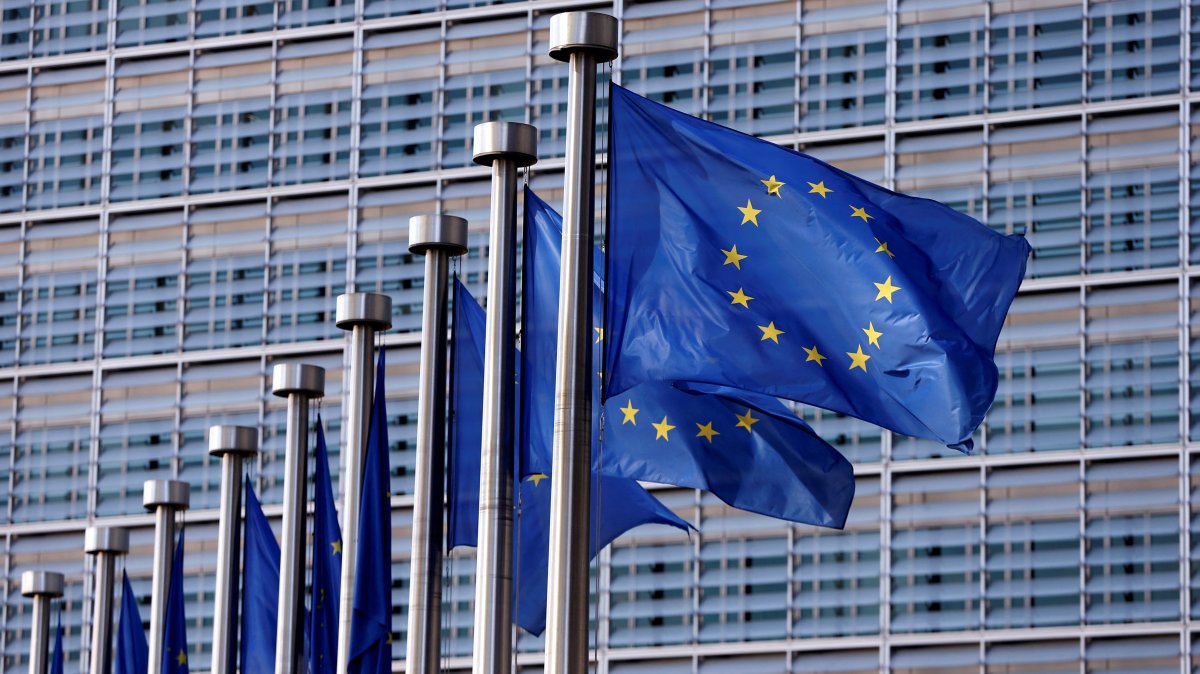 European Union flags flutter outside the EU Commission headquarters in Brussels, Belgium, April 20, 2016. (Reuters File Photo)