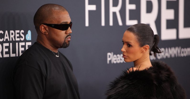 Kanye West and Bianca Censori pose at the red carpet during the 67th Annual Grammy Awards in Los Angeles, California, U.S., Feb. 2, 2025. (Reuters Photo)