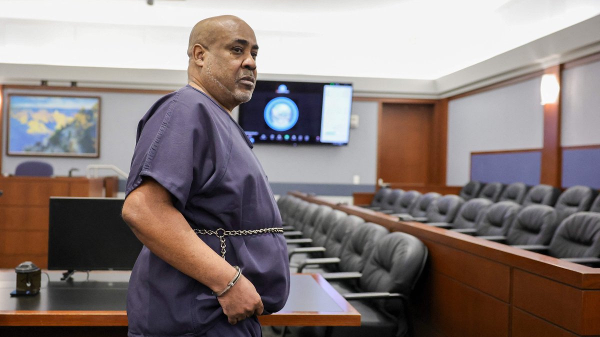 Duane Davis arrives in a court for a hearing on a motion to dismiss all charges in his case filed by his attorney Carl E.G. Arnold at the Regional Justice Center in Las Vegas, Nevada, U.S., Jan. 21, 2025. (AFP Photo)
