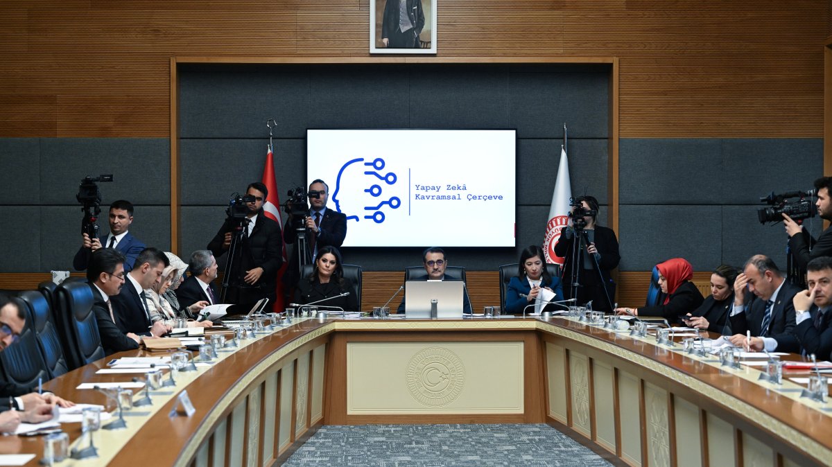 Parliament&#039;s Artificial Intelligence Research Commission chaired by Fatih Dönmez convenes for a meeting, Ankara, Türkiye, Feb. 11, 2025. (AA Photo)