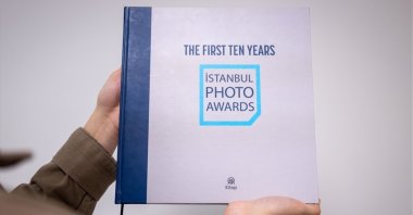 The cover of "The First Ten Years" released by Anadolu Agency as part of the Istanbul Photo Awards, Istanbul, Türkiye, Feb. 16, 2025. (AA Photo)