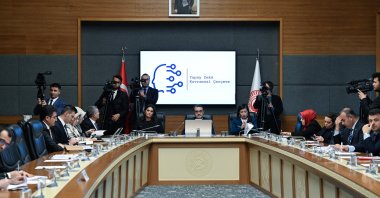 Parliament&#039;s Artificial Intelligence Research Commission chaired by Fatih Dönmez convenes for a meeting, Ankara, Türkiye, Feb. 11, 2025. (AA Photo)