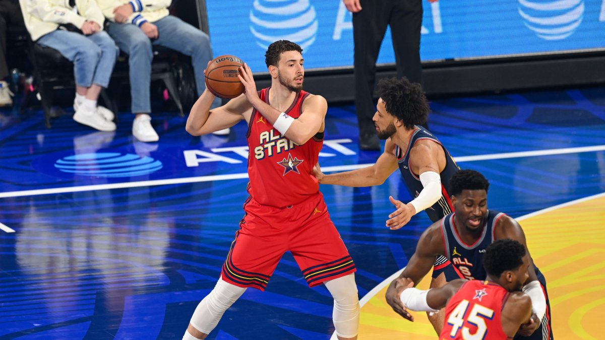 Team Chuck&#039;s Alperen Şengün in action during the NBA All-Star game at the Chase Center, San Francisco, California, U.S., Feb. 16, 2025. (AA Photo)