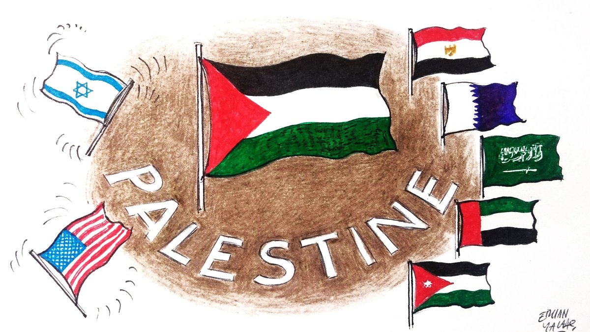 &quot;Egypt and the region confront a critical test amid the expansionist ambitions of the far-right Zionist movement.&quot; (Illustration by Erhan Yalvaç)