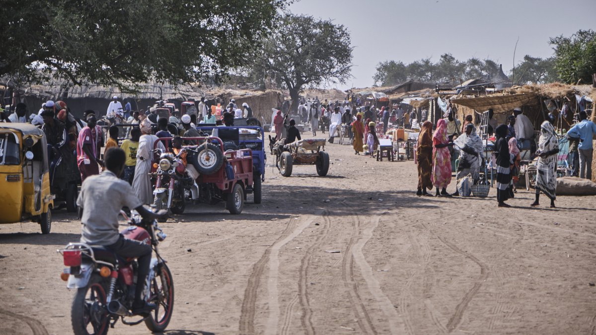 A view of the Sudanese village Gerbana, South Sudan, Feb. 11, 2025. (EPA Photo)