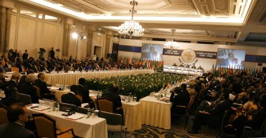 A general view of the Türkiye-Africa Cooperation Summit, Istanbul, Türkiye, Aug. 19, 2008. (AP Photo)