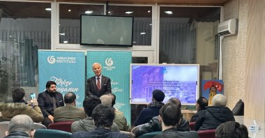 Participants attend a symposium on Türkiye and Jordan's shared heritage, Amman, Jordan, Feb. 17, 2025. (AA Photo)