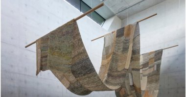 One of the fabric art pieces set to be displayed at the 2nd Turkish Textile Biennial in Alanya, Türkiye. (Courtesy of Funda Karayel)