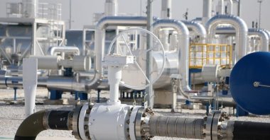 Gas pipelines are seen at an undisclosed location, Feb. 17, 2025. (AA Photo)
