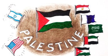 &quot;Egypt and the region confront a critical test amid the expansionist ambitions of the far-right Zionist movement.&quot; (Illustration by Erhan Yalvaç)