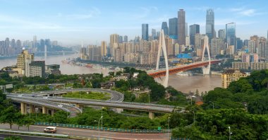 This undated photo shows an aerial view of the city of Chongqing, China. (Shutterstock Photo)