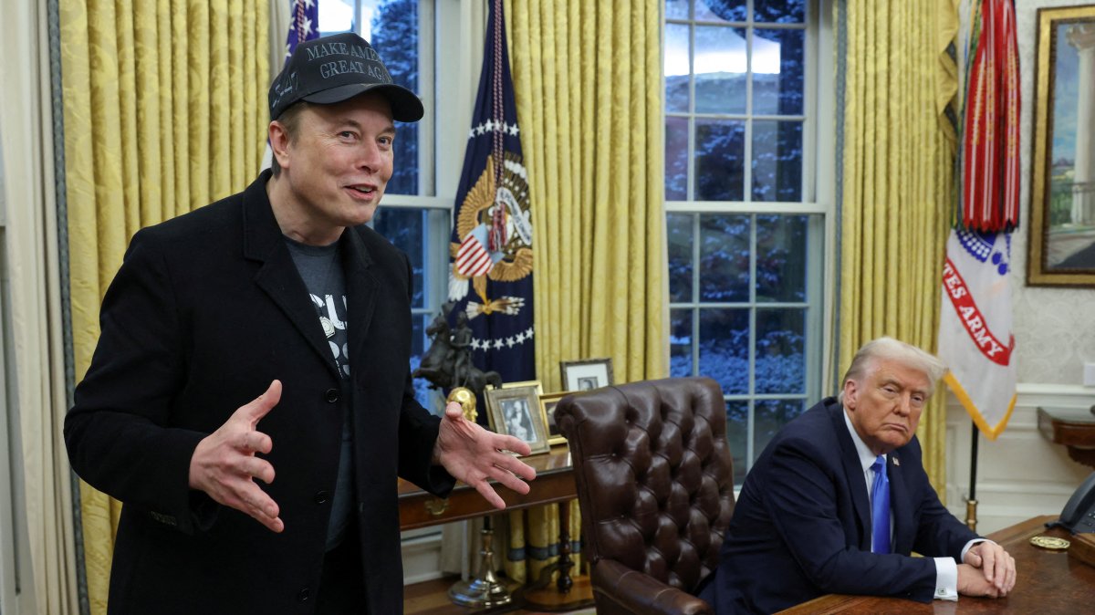 Elon Musk speaks next to U.S. President Donald Trump in the Oval Office of the White House, Washington, U.S., Feb. 11, 2025. (Reuters Photo)